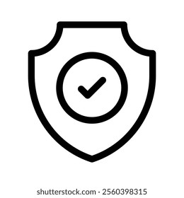 Protection shield icon design, ready to use vector