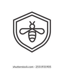Protection Shield Icon isolated on white background. Vector icon.
