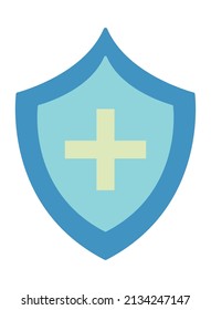 protection shield icon on white background