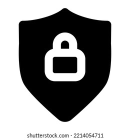 protection shield icon outline style