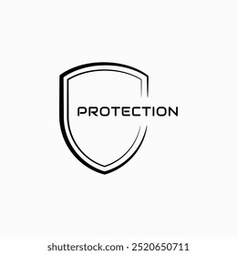 Protection shield icon vector illustration