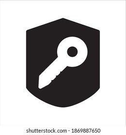 Protection Shield Icon Vector Logo Template Illustration