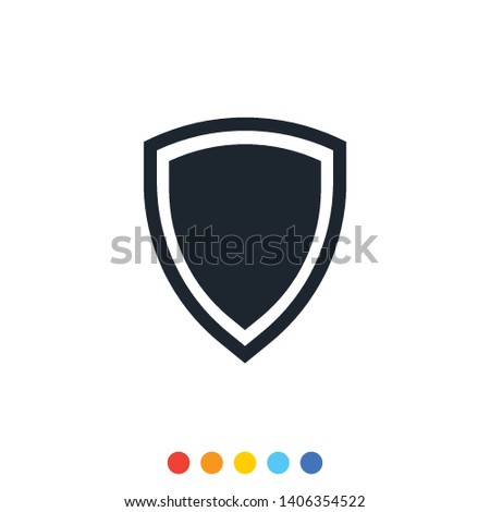 Protection shield icon,Interception icon,Antivirus icon.