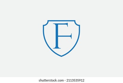 Protección y diseño de imagen de logotipo para su marca y negocio con alfabeto F