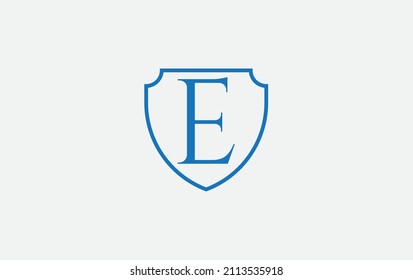 Protección y diseño de imagen de logotipo para su marca y negocio con alfabeto E