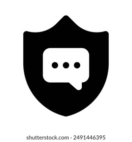 Protection shield with password denoting secure password vector