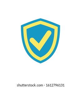Protection shield related vector glyph icon. Isolated on white background. Vector illustration.