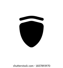protection, shield and security icon. perfect for poster, presentation, book, banner, print template, application, interface and more product. icon design solid style