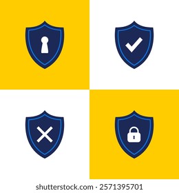 Protection Shield Vector Art, Icons, and Graphics Simple Design