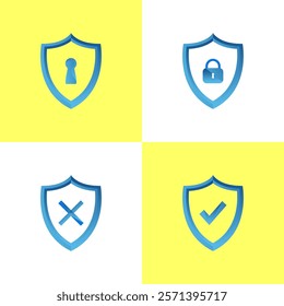 Protection Shield Vector Art, Icons, and Graphics Simple Design