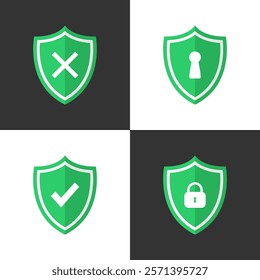 Protection Shield Vector Art, Icons, and Graphics Simple Design