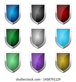 Protection shield vector design illustration isolated on white background