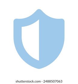 Protection shield vector design in modern style