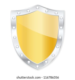 Protection shield. Vector illustration