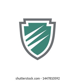 Protection shield - vector logo design. Web icon.