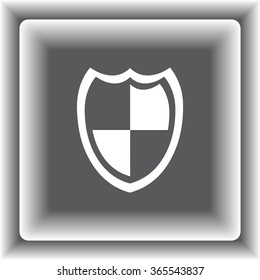 Protection sign icon, vector illustration. Flat design style