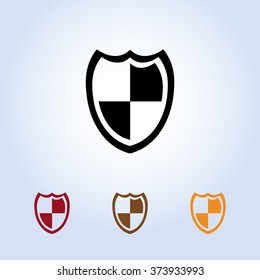Protection sign icon, vector illustration. Flat design style