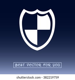 Protection sign icon, vector illustration. Flat design style