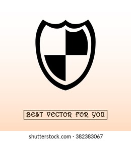 Protection sign icon, vector illustration. Flat design style