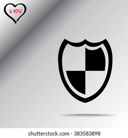 Protection sign icon, vector illustration. Flat design style