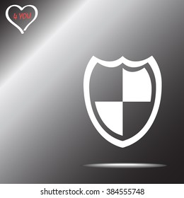 Protection sign icon, vector illustration. Flat design style