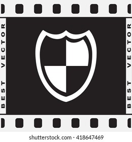 Protection sign icon, vector illustration. Flat design style