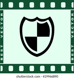 Protection sign icon, vector illustration. Flat design style