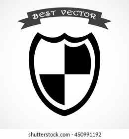 Protection sign icon, vector illustration. Flat design style