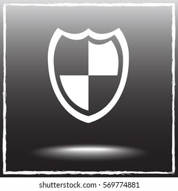 Protection sign icon, vector illustration. Flat design style