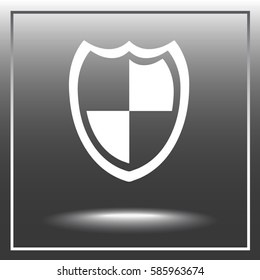 Protection sign icon, vector illustration. Flat design style