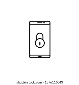 Protection Smartphone Icon Vector, You Can Using For Application, Website and Presentation