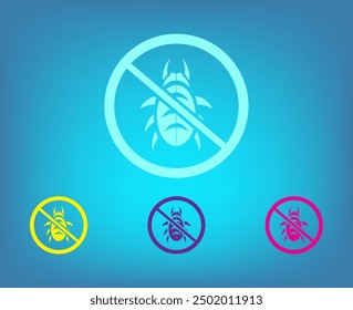 Protection of the software, protection of the system against computer viruses. Virus design over gray background, vector illustration