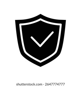 protection solid icon symbol vector design good for web or mobile app