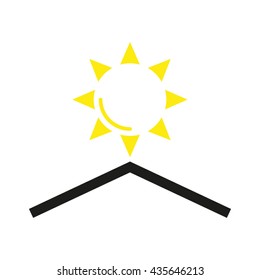protection from the sun, vector icon
