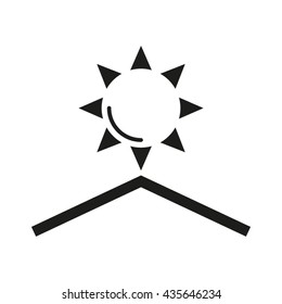 protection from the sun, vector icon