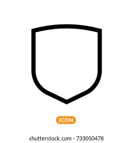 Protection Symbol. Icon of Vector Shield