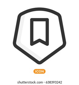 Protection Symbol. Vector Icon in Flat Style