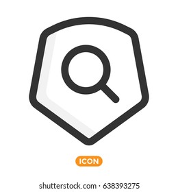 Protection Symbol. Vector Icon in Flat Style