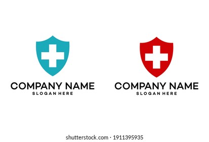 Protection Symbol,Medical Health Protection Shield Logo Design