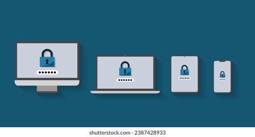 protection of technologies, password on a computer, laptop, tablet and phone, protection against fraudsters	