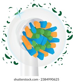 Protection of teeth using an electric brush