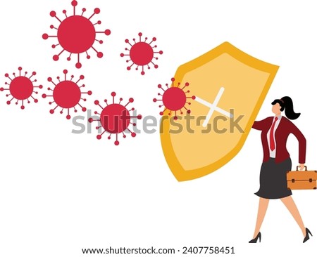 Protection, Umbrella, Holding, Friendship, Red, Safety, Businesswoman