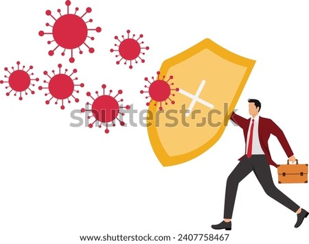 Protection, Umbrella, Holding, Friendship, Red, Safety, Businessman