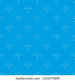 Protection umbrella pattern vector seamless blue repeat for any use