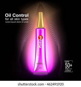 Protection UV and Whitening Cream Skin care concept