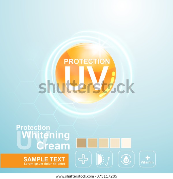 \
Protection UV and Whitening Cream Skin care\
concept