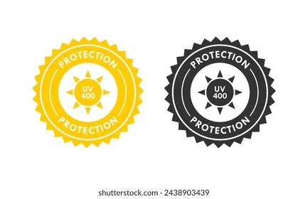 Protection uv400 design logo template illustration