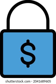 icono de línea de color de vector de protección