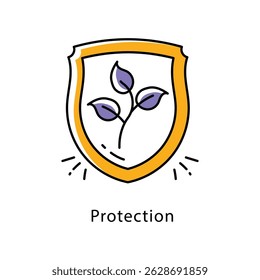 Protection vector Filled Outline Style Icon. Eps 10 File