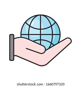 protection vector flat color icon 